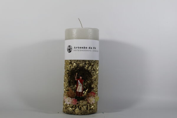 Kit Porta Vela Santo Expedito Mini Santuário #PV_DD028