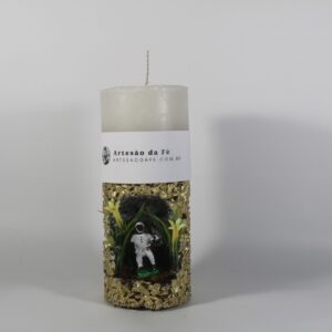 Kit Porta Vela Preto Velho (Masculino) Mini Santuário #PV_DP025