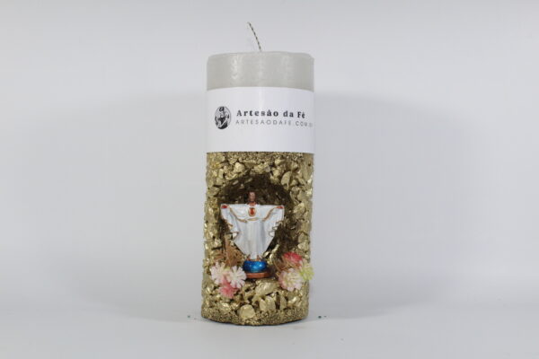 Kit Porta Vela Jesus Braços Abertos Mini Santuário #PV_DD013