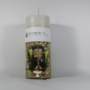 Kit Porta Vela Divino Espirito Santo Mini Santuário #PV_DP008