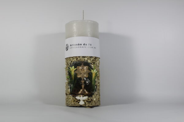 Kit Porta Vela Divino Espirito Santo Mini Santuário #PV_DP008