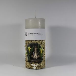 Kit Porta Vela Nossa Senhora de Aparecida Mini Santuário #PV_DP015