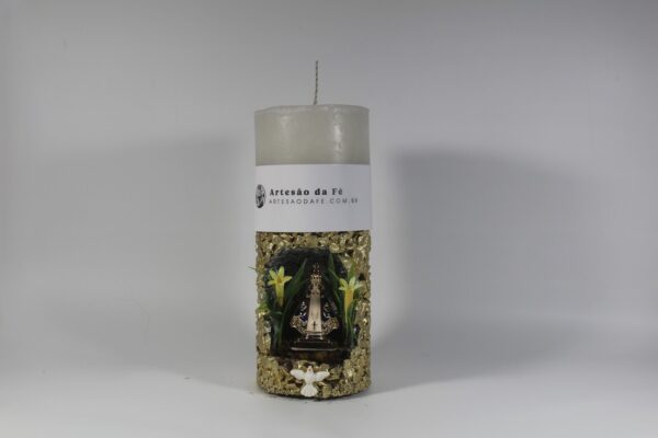 Kit Porta Vela Nossa Senhora de Aparecida Mini Santuário #PV_DP015