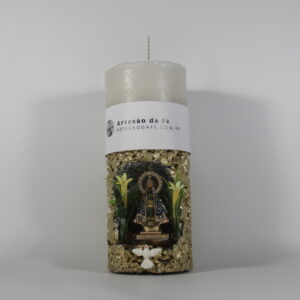 Kit Porta Vela Nossa Senhora de Aparecida Mini Santuário #PV_DP017