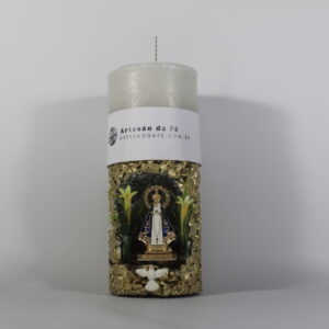 Kit Porta Vela Nossa Senhora de Aparecida Mini Santuário #PV_DP016