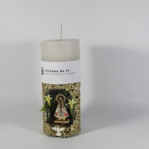 Kit Porta Vela Nossa Senhora de Nazare Mini Santuário #PV_DP021