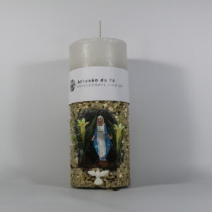 Kit Porta Vela Nossa Senhora da Graça Mini Santuário #PV_DP019