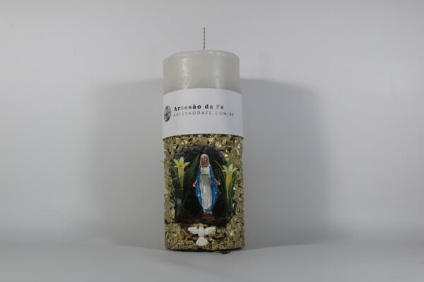 Kit Porta Vela Nossa Senhora da Graça Mini Santuário #PV_DP019