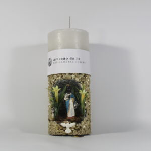 Kit Porta Vela Santa Sara Mini Santuário #PV_DP027