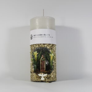 Kit Porta Vela Santa Teresinha Mini Santuário #PV_DP028
