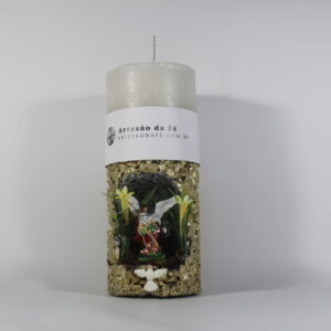 Kit Porta Vela São Miguel Arcanjo Mini Santuário #PV_DP032