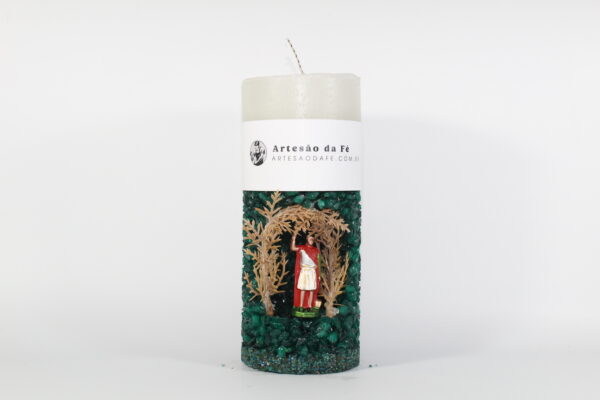 Kit Porta Vela Santo Expedito Mini Santuário #PV_VE027