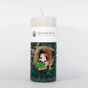 Kit Porta Vela São Jorge Mini Santuário #PV_VE028