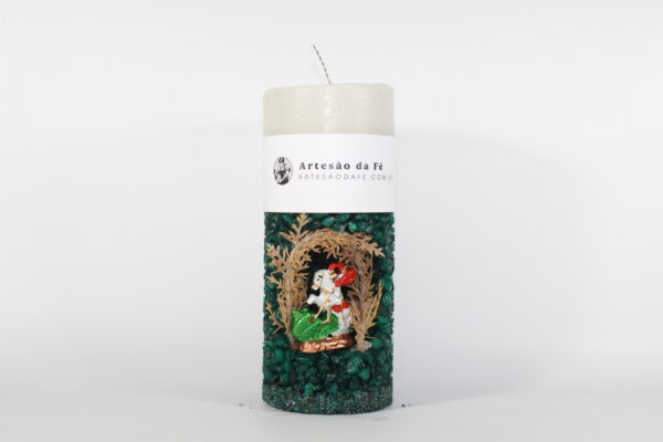 Kit Porta Vela São Jorge Mini Santuário #PV_VE028