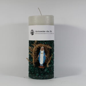 Kit Porta Vela Nossa Senhora da Graça Mini Santuário #PV_VE019