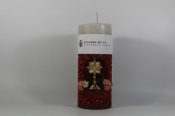 Kit Porta Vela Divino Espirito Santo Mini Santuário #PV_VV008