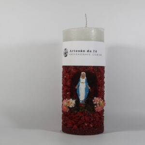 Kit Porta Vela Nossa Senhora da Graça Mini Santuário #PV_VV019