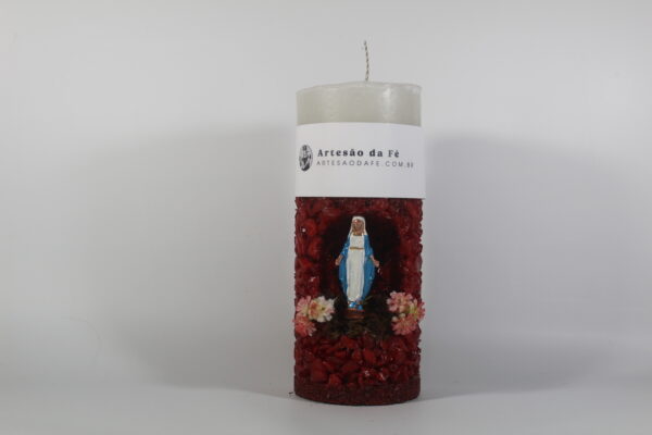 Kit Porta Vela Nossa Senhora da Graça Mini Santuário #PV_VV019