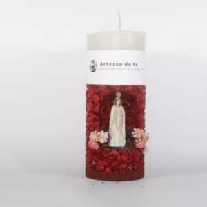 Kit Porta Vela Nossa Senhora de Fatima Mini Santuário #PV_VV020