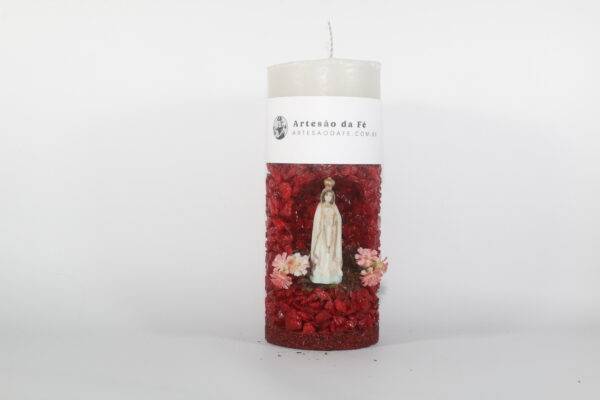 Kit Porta Vela Nossa Senhora de Fatima Mini Santuário #PV_VV020