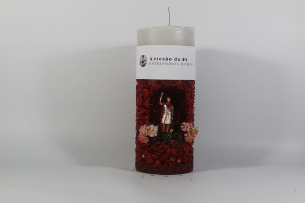 Kit Porta Vela Santo Expedito Mini Santuário #PV_VV028