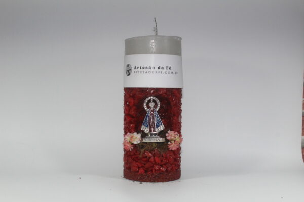 Kit Porta Vela Nossa Senhora de Aparecida Mini Santuário #PV_VV018