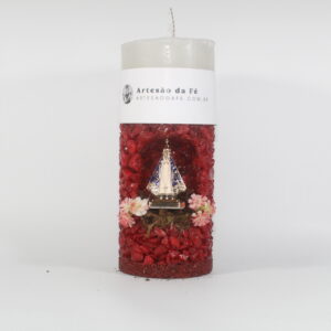 Kit Porta Vela Nossa Senhora de Aparecida Mini Santuário #PV_VV015