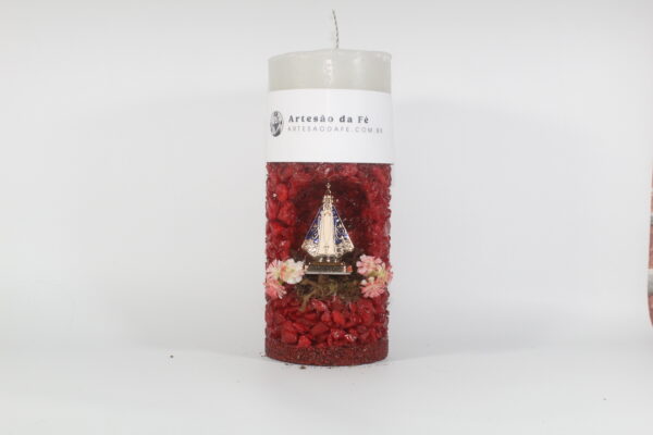 Kit Porta Vela Nossa Senhora de Aparecida Mini Santuário #PV_VV015