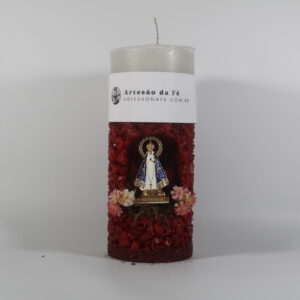 Kit Porta Vela Nossa Senhora de Aparecida Mini Santuário #PV_VV016