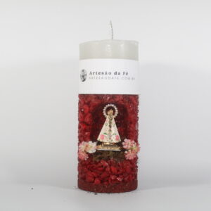 Kit Porta Vela Nossa Senhora de Nazare Mini Santuário #PV_VV021