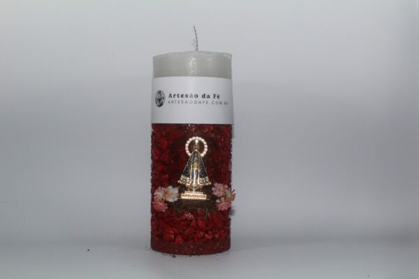 Kit Porta Vela Nossa Senhora de Aparecida Mini Santuário #PV_VV017